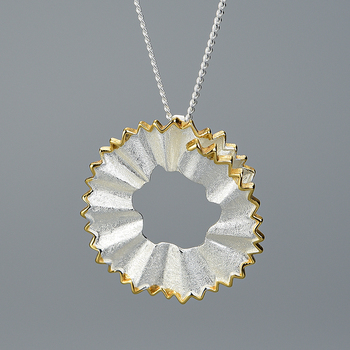 Pendentif taillure de crayon argent